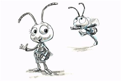 A Bugs Life concept art- Dot | Pixar character design, Character design ...