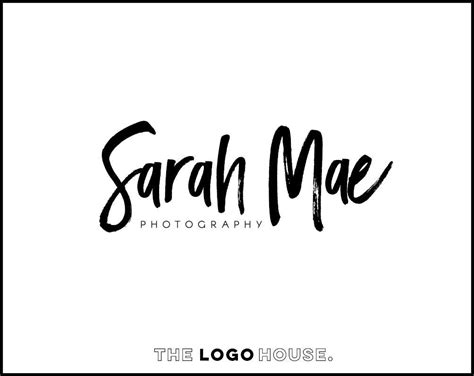 Modern Brush Logo Brush Script Logo Photography Logo Design