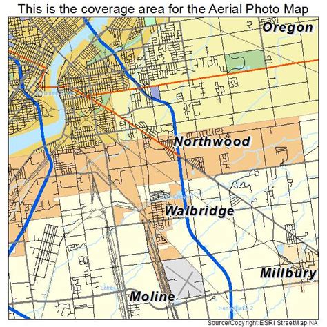 Aerial Photography Map of Northwood, OH Ohio