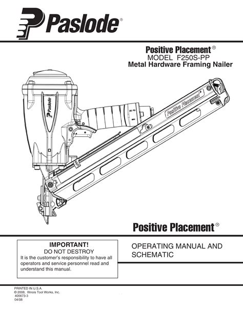 Paslode 30 Degree Framing Nailer Parts Diagram - Infoupdate.org