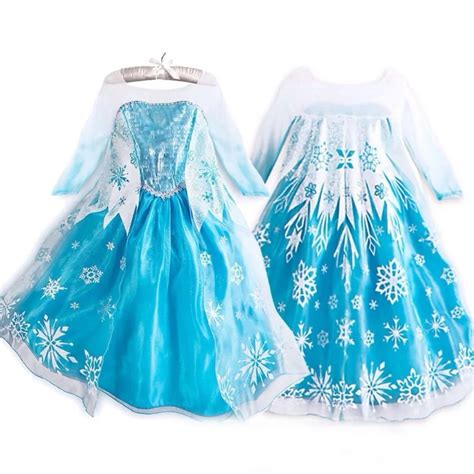 Queen Elsa Dresses Snow Queen Elsa Costumes Princess Anna Elsa Dress ...