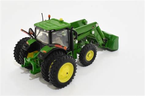 1/64 Custom John Deere Tractor With Duals, Loader, Bucket, Pallet Forks ...