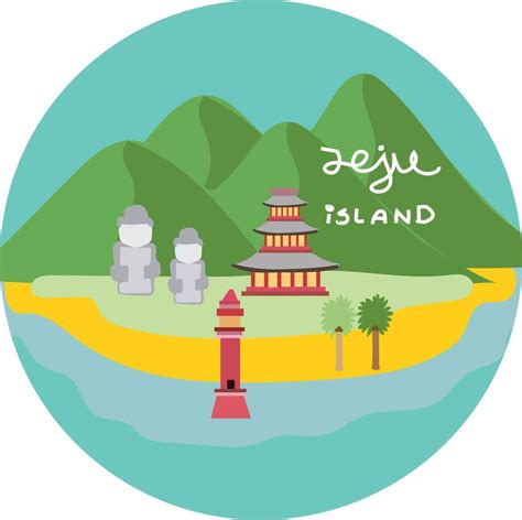 Jeju Island vector illustration 17004901 Vector Art at Vecteezy