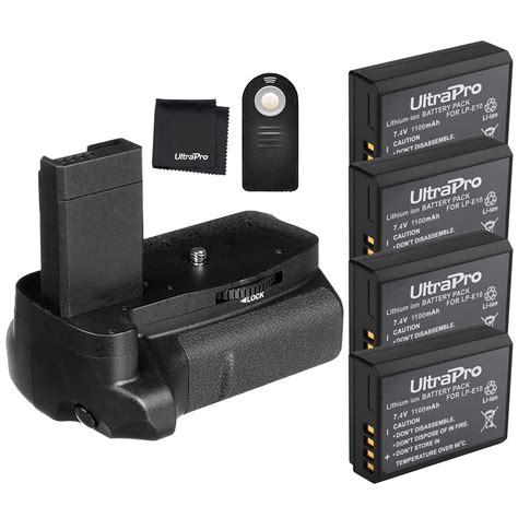 Battery Grip Bundle F/ Canon EOS Rebel T3, T5, T6, T7 Cameras: UltraPro ...