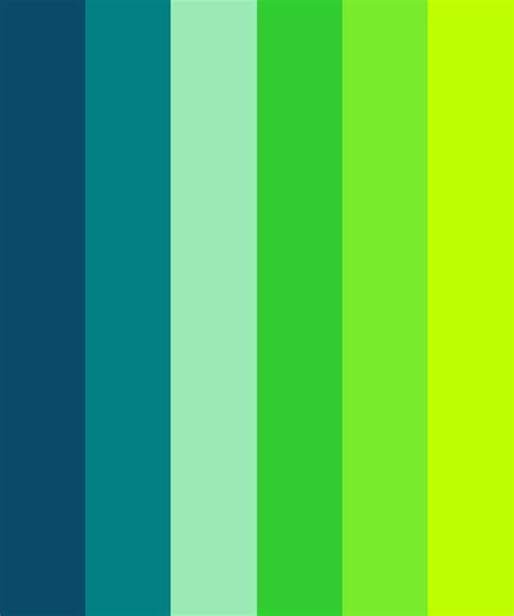 Lime Green and Teal Color Palette | Green color pallete, Green colour ...