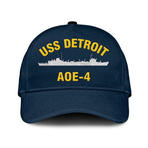 Uss Detroit Aoe-4 Classic Cap, Custom Print/embroidered Us Navy Ships ...