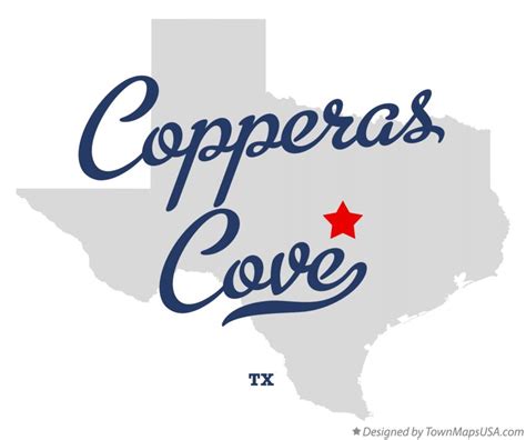 Map of Copperas Cove, TX, Texas