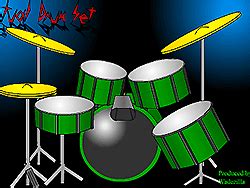 Virtual Drum Set Game - Play online at Y8.com