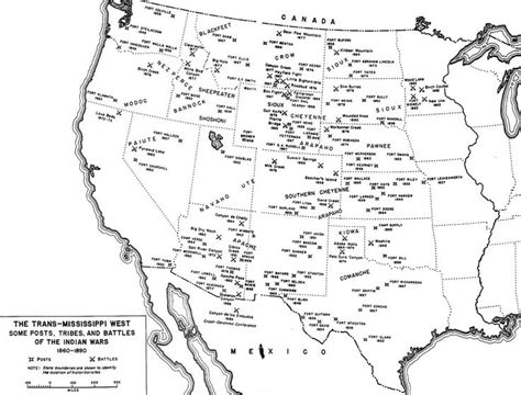 Indian War Map | American indian wars, Native american wars, American ...