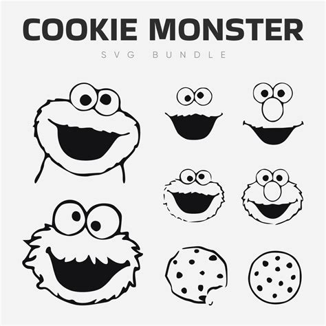 Cookie Monster SVG Bundle – MasterBundles