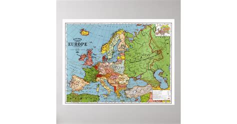 Map of Europe Poster | Zazzle