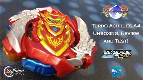 TURBO ACHILLES A4 Beyblade Burst Turbo Slingshock Ouverture et ...