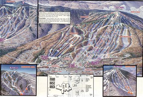 1993-94 Mount Snow Trail Map - New England Ski Map Database ...