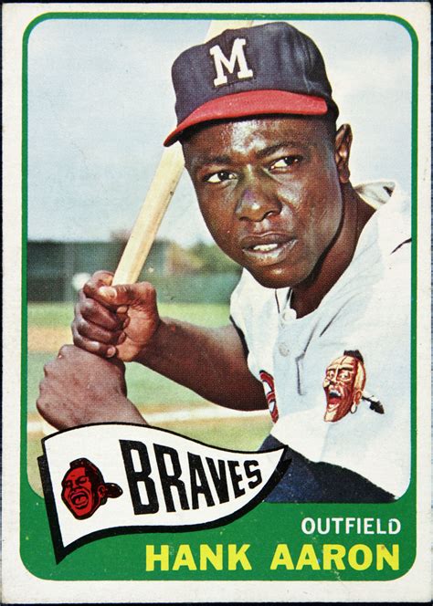 Lot Detail - 1965 Hank Aaron Milwaukee Braves Topps Card #170