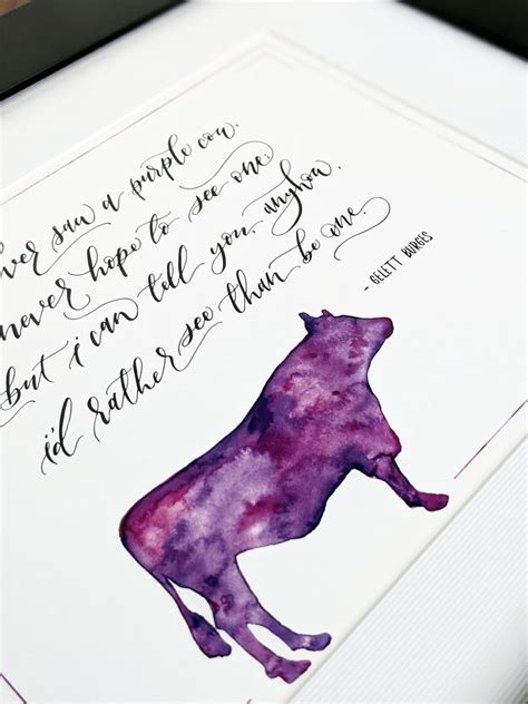 PRINTABLE Purple Cow Poem Digital Download by Gelett Burges - Etsy Canada