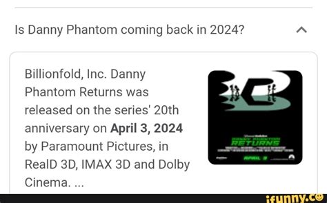 Is Danny Phantom coming back in 2024? Aa Billionfold, Inc. Danny ...