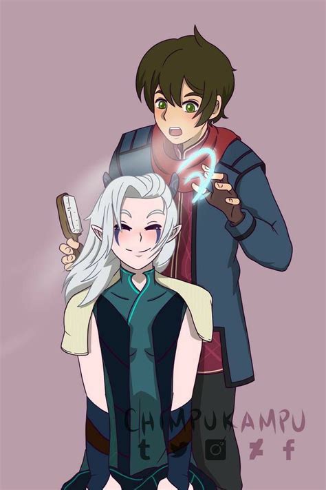 Dragon Prince Rayla X Callum Fanart rayllum netflix the dragon prince ...