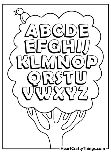 Free Alphabet Coloring Pages For Kids