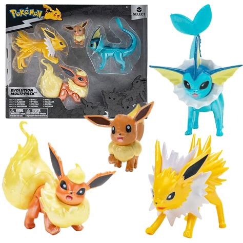 Pokemon Select Evolution Multipack Eevee, Jolteon, Vaporeon, Flareon ...