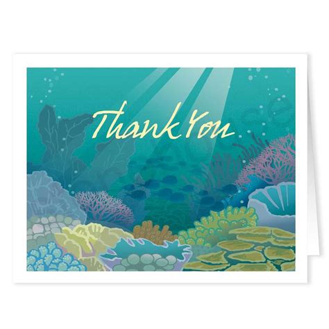 Thank you Underwater Background, Thank You Note Cards, Stonehouse, Card ...