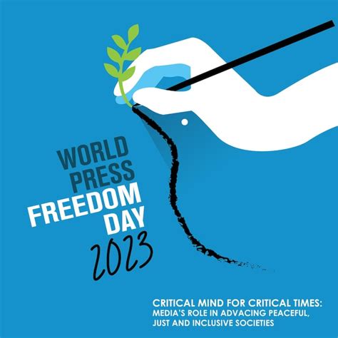 Premium Vector | A poster for world press freedom day 2013.