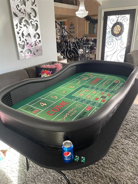 Craps Table With Drink Ledge, Diamond Walls, & Folding Legs - Etsy