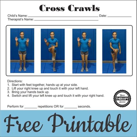 How to Do the Cross Crawl Exercise with Video Modeling - Your Therapy ...