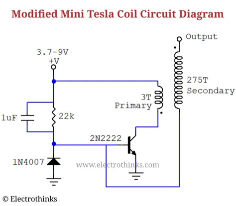 Tesla Coil Circuit Diagram Explanation