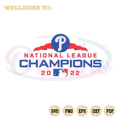 National League Champions Philadelphia Baseball 2022 SVG Digital File