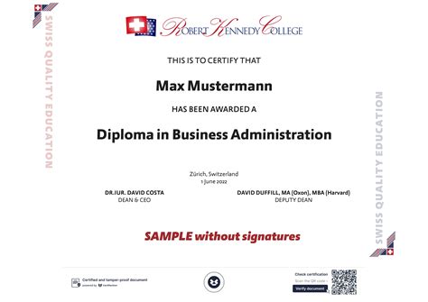 Diploma in Business Administration | Robert Kennedy College