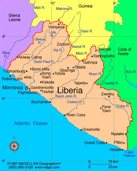 Monrovia Map - Liberia