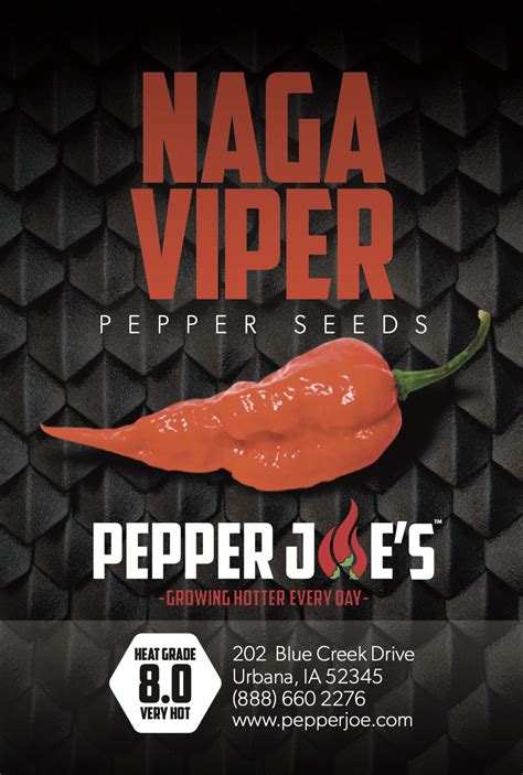 Naga Viper Pepper Seeds - Pepper Joe’s