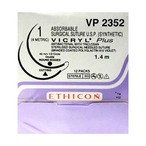 Buy Johnson & Johnson Ethicon Vicryl Plus Absorbable Surgical Suture (1 ...