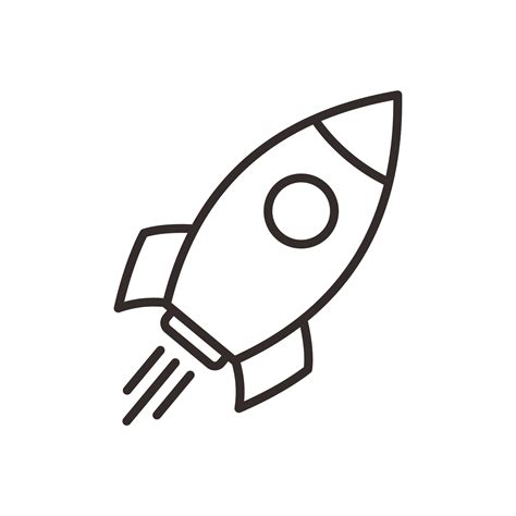 rocket outline icon 12744228 Vector Art at Vecteezy