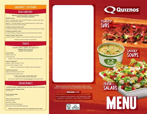 Quiznos Menu, Menu for Quiznos, Palm Springs North, Miami - Urbanspoon ...