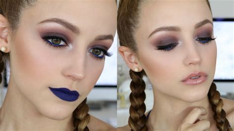 Pop of BLUE | Makeup Tutorial + 2 Lip Options! - YouTube