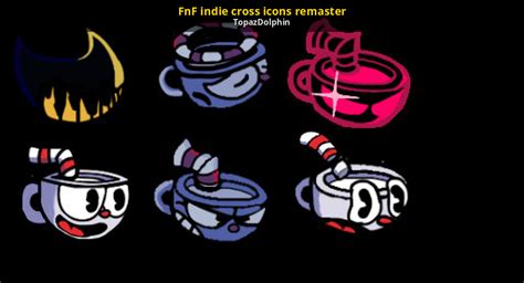 FnF indie cross icons remaster [Friday Night Funkin'] [Mods]