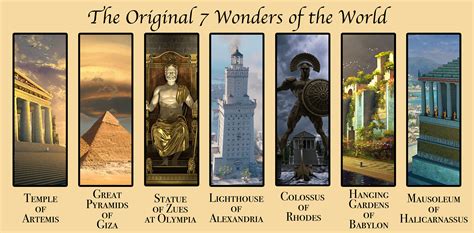 The Original Seven Wonders of the World Digital Print - Etsy