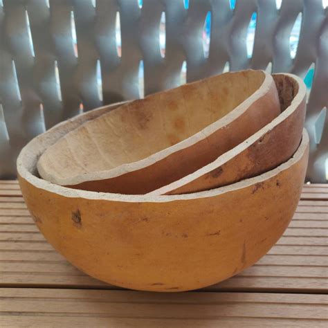 1 x Authentic African Calabash Bowl Gourd Hand Carved Medium | Etsy