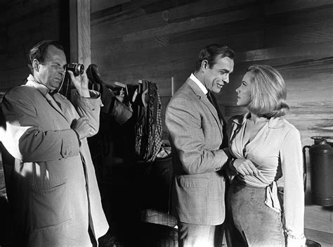 Sean Connery & Honor Blackman in Goldfinger from James Bond: Behind the ...