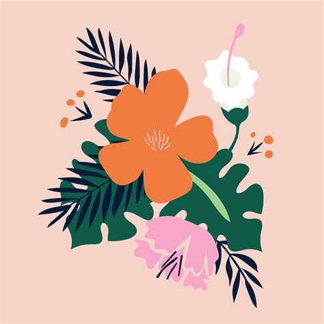 Spring flowers, illustration by Bailey McGinn. | Vector illustration ...