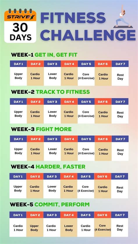 30 Day Workout Calendar For Beginners | EOUA Blog