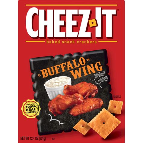 Cheez-It Buffalo Wing Cheese Crackers, 12.4 oz - Walmart.com