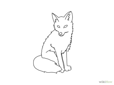 3 Ways to Draw a Fox - wikiHow | Cute fox drawing, Fox drawing, Drawings