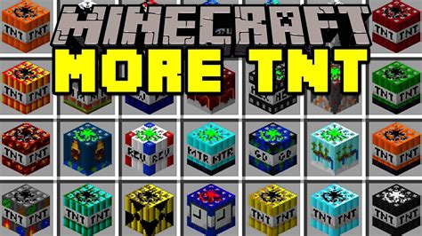 Minecraft MORE TNT MOD! | 100+ TNT, NUKES, DYNAMITES, & MORE! | Modded ...