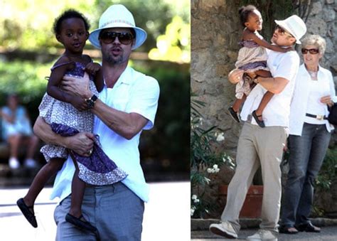 Photos of Brad Pitt With Zahara Jolie-Pitt In France | POPSUGAR Celebrity