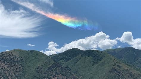 GALLERY: Rainbow clouds display streak of colors over Utah sky