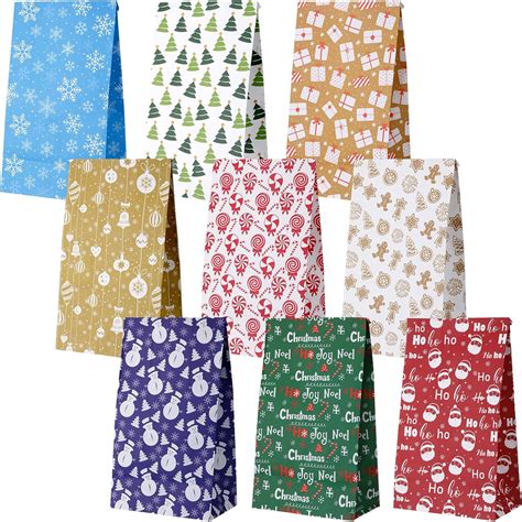 Amazon.com: Jetec 90 Pieces Christmas Treat Bags Bulk Christmas Gift ...