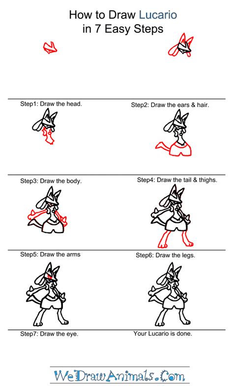 How to Draw Lucario Pokemon