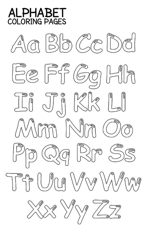 Alphabet A-Z - Uppercase and Lowercase coloring page - Download, Print ...